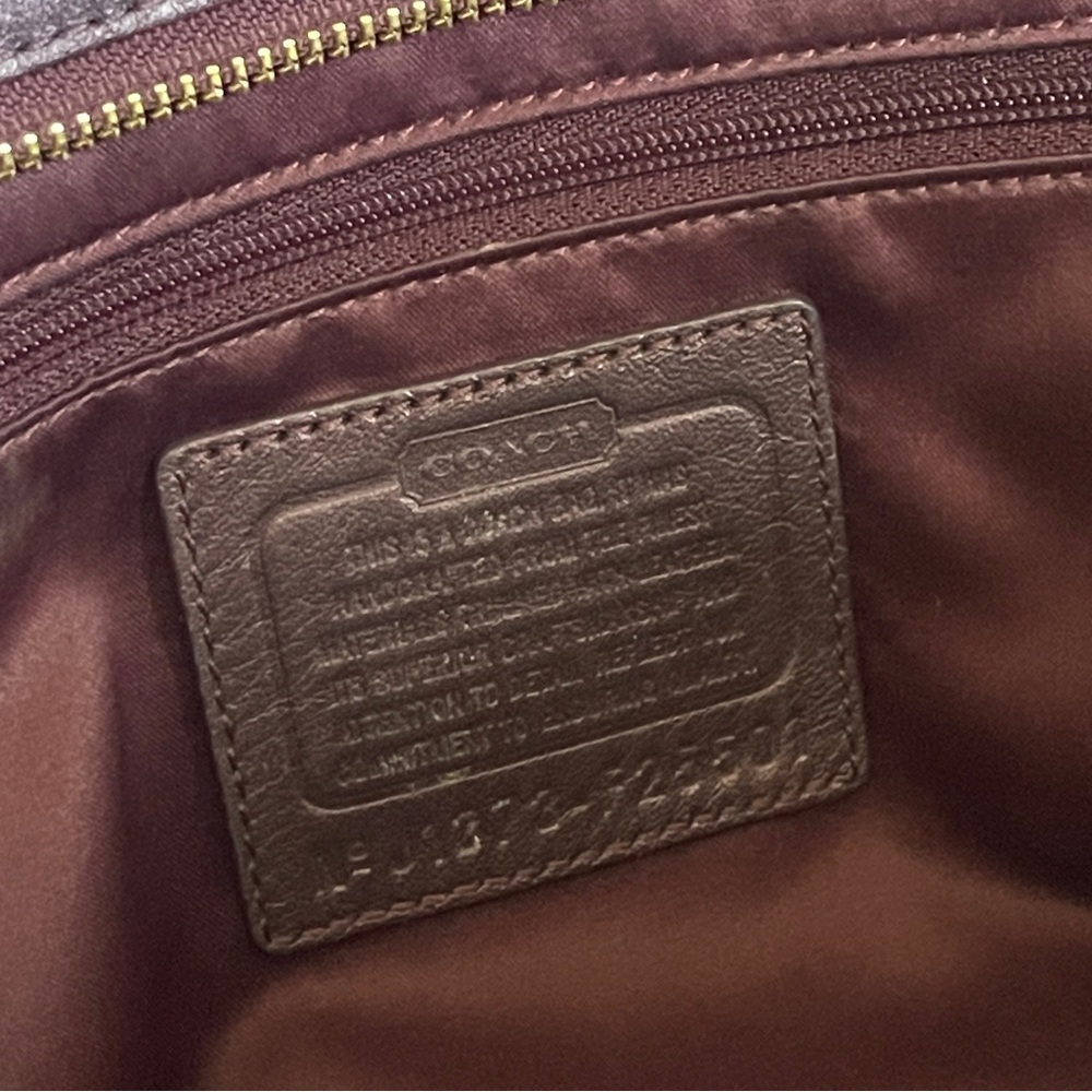 Coach Op Art Alexis Carryall Tote Bag - Bordeaux - Picture 5 of 5